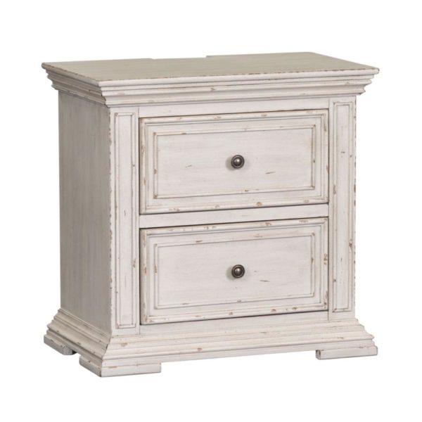 Big Valley 2 Drawer Nightstand with Charging Station
