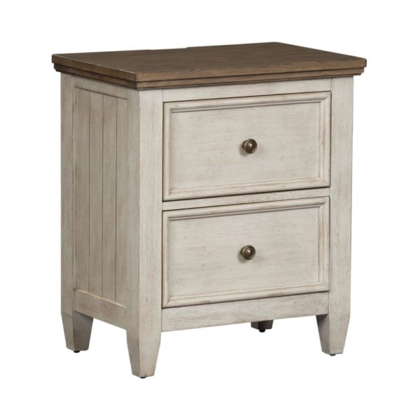Heartland 2 Drawer Nightstand with Charging Station