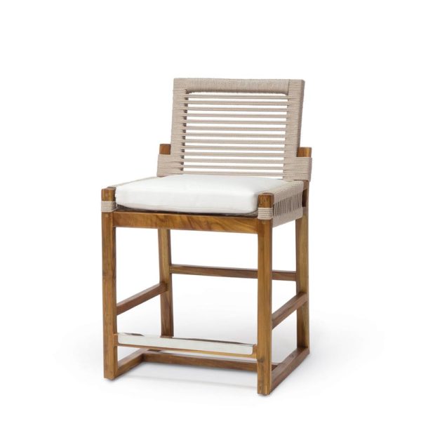 San Martin Outdoor 24" Counter Stool - Taupe