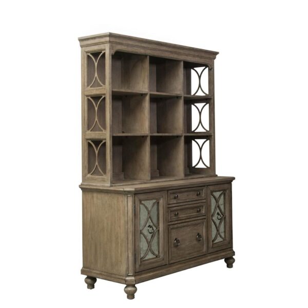 Simply Elegant Credenza & Hutch Set