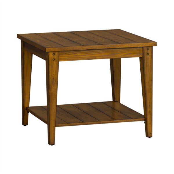 110-OT1023 Lake House Square Lamp Table