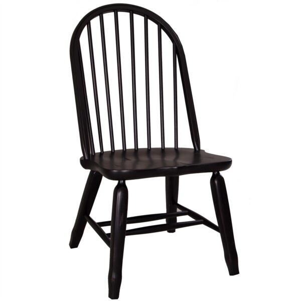 17-C4050 Treasures Bow Back Side Chair - Black