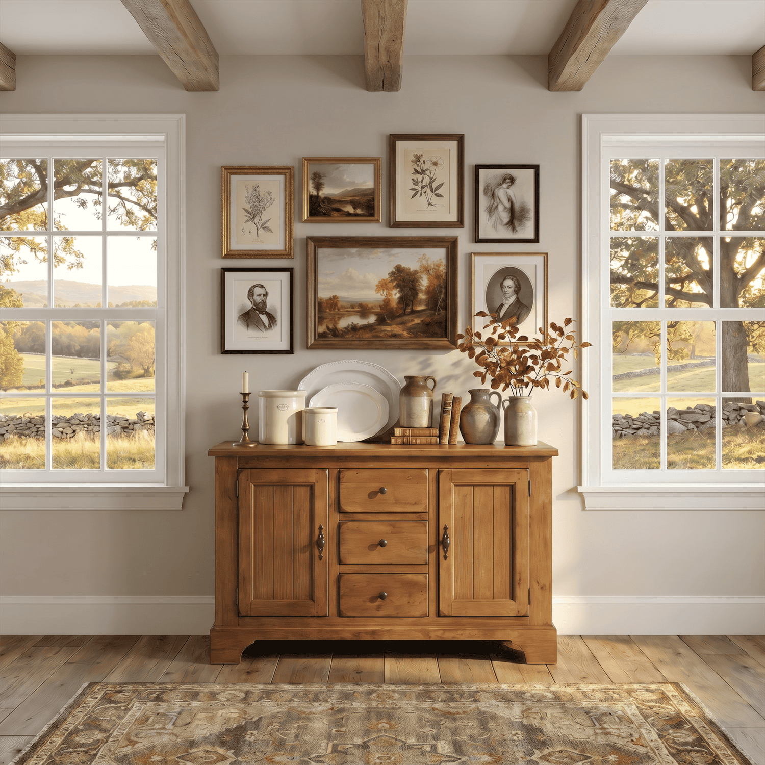 17-CB6285 Treasures Buffet - Oak 17-CB6285 Treasures Buffet - Oak