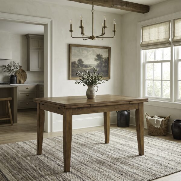 17-T3868 Treasures Retractable Leg Table - Oak