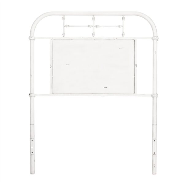 179-BR11H-AW Vintage Series Twin Metal Headboard - Antique White