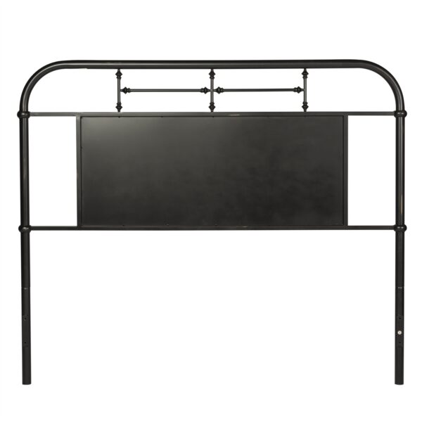 179-BR13H-B Vintage Series Queen Metal Headboard - Black