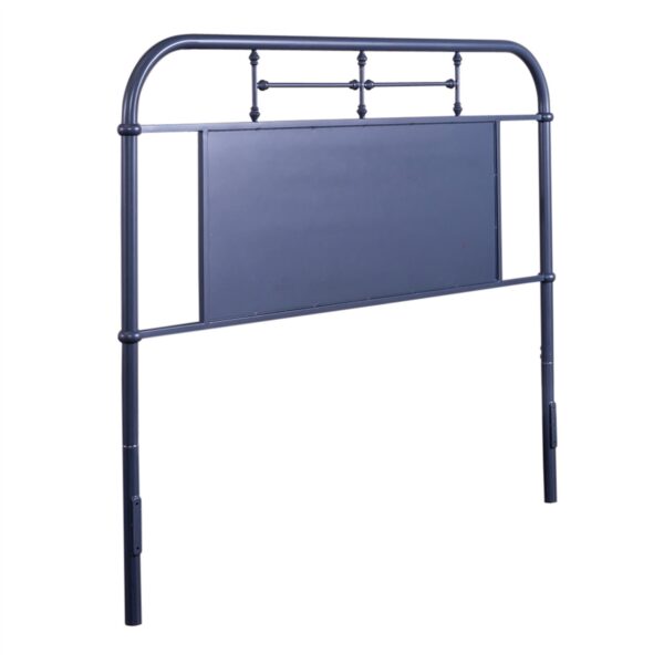 179-BR13H-N Vintage Series Queen Metal Headboard - Navy