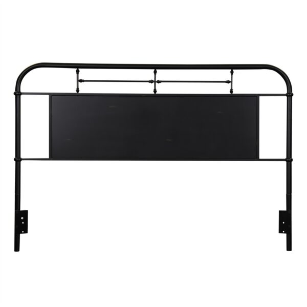 179-BR15H-B Vintage Series King Metal Headboard - Black