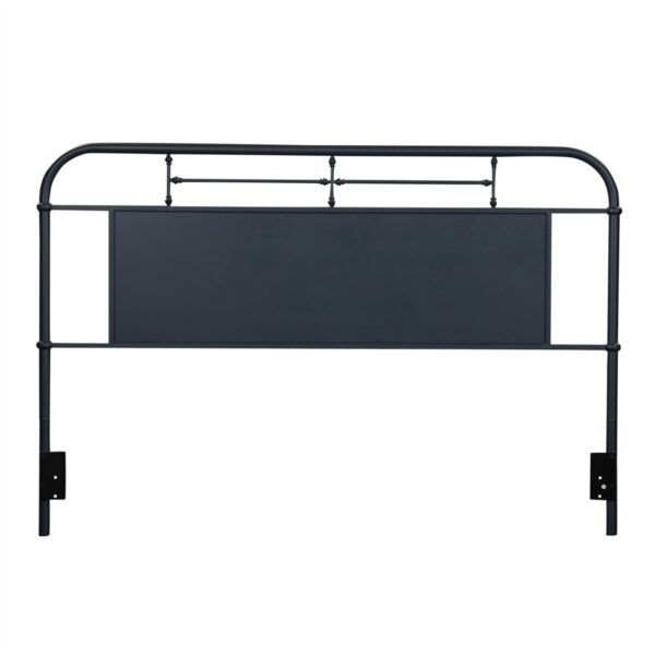 179-BR15H-N Vintage Series King Metal Headboard - Navy