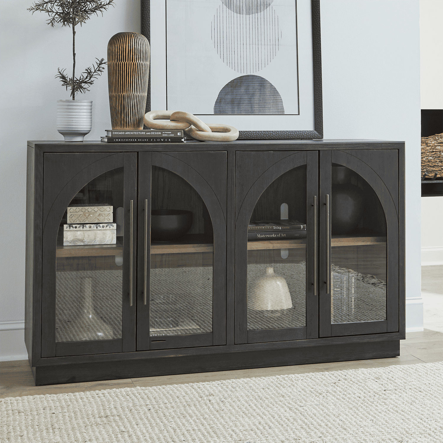 2254-AC1000 Archway 4 Door Accent Cabinet 2254-AC1000 Archway 4 Door Accent Cabinet