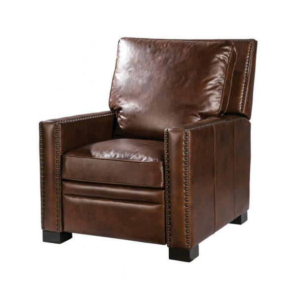 Spectra Home Britt Rechargeable Power Recliner in Gunner Coffee
