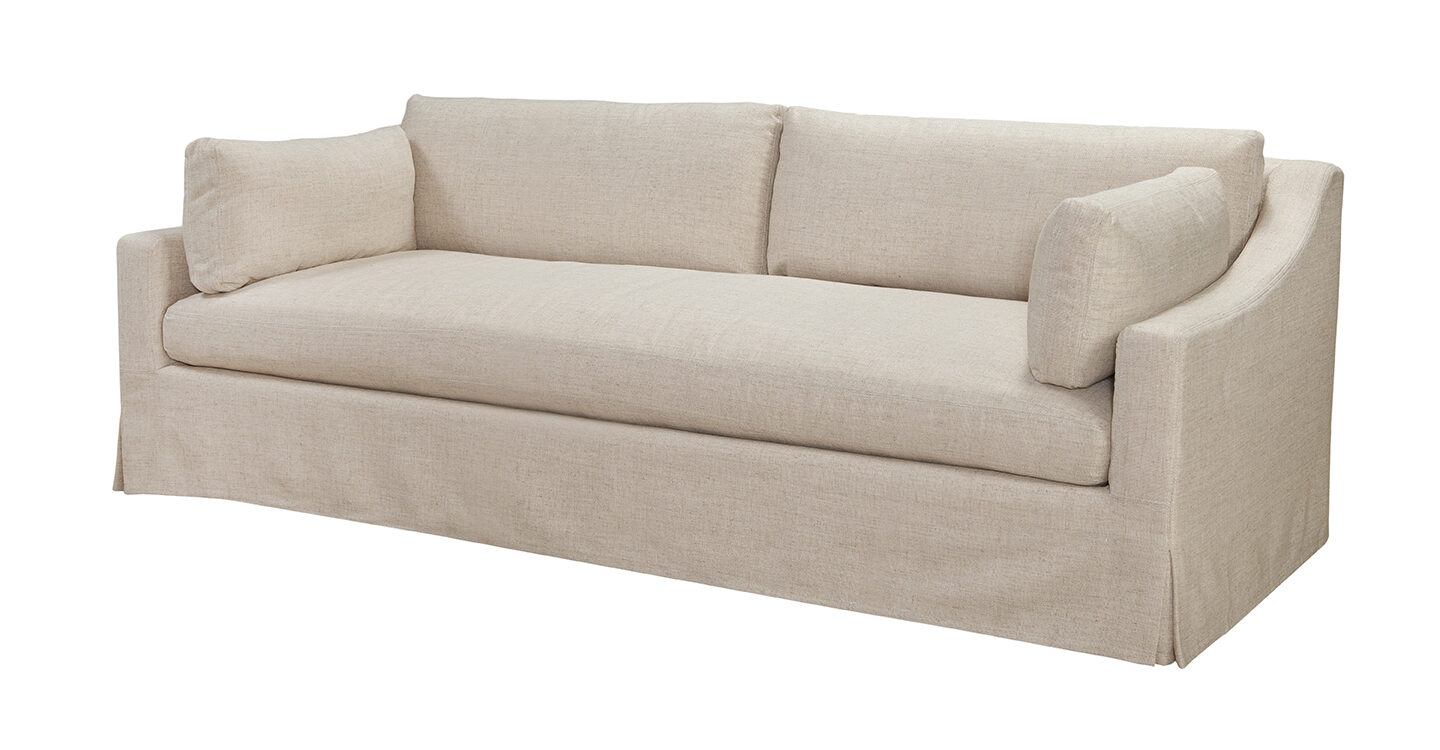 Spectra Home Dunne 96″ Slipcovered Sofa in Focus Rice Ash (Performance Fabric) Spectra Home Dunne 96″ Slipcovered Sofa in Focus Rice Ash (Performance Fabric)