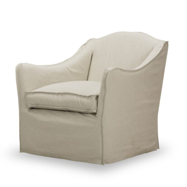 Spectra Home Keith Slipcovered Swivel Glider in Milar Natural