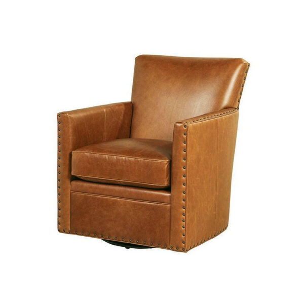 Spectra Home Logan Swivel Chair in Trends Coffee