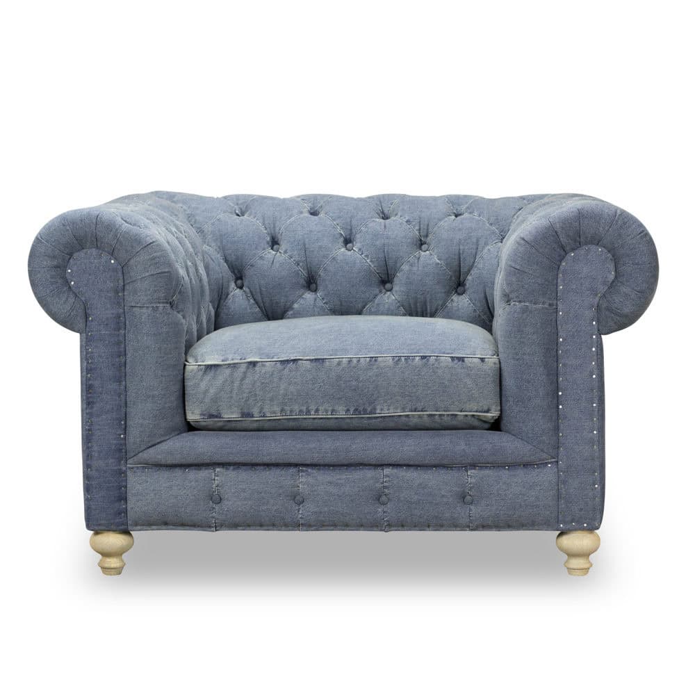 Spectra Home Greenwich Chair in Desi Blue Denim Spectra Home Greenwich Chair in Desi Blue Denim