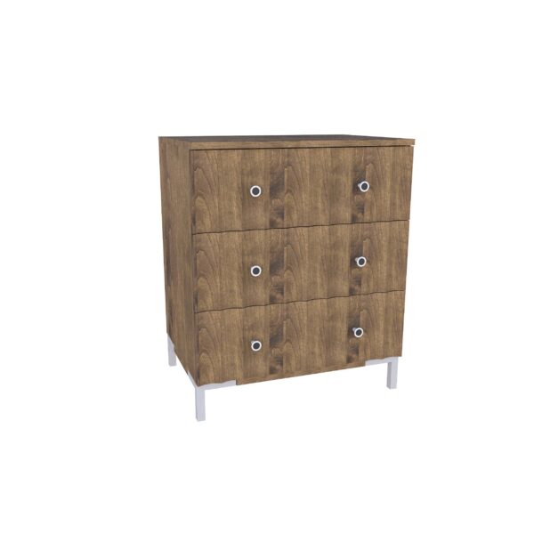 Country View Woodworking 115-BC328-D1-B1 American Modern II 28'' Three-Drawer Bedside Chest ( D-1  B-1 )