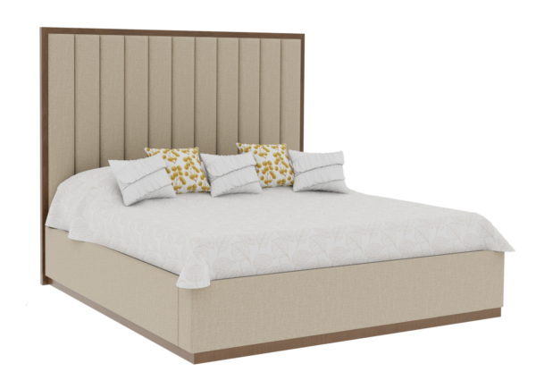 Country View Woodworking 150-133-138-084 Verrado 1A CA King Bed with plinth Footboard and Bedrails ( 57'' High )