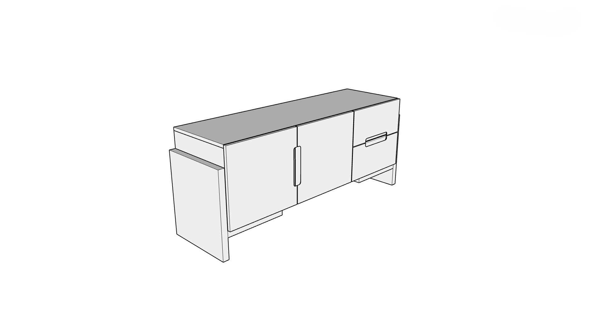 Country View Woodworking 160-60CRED Summa 60'' Credenza Country View Woodworking 160-60CRED Summa 60'' Credenza