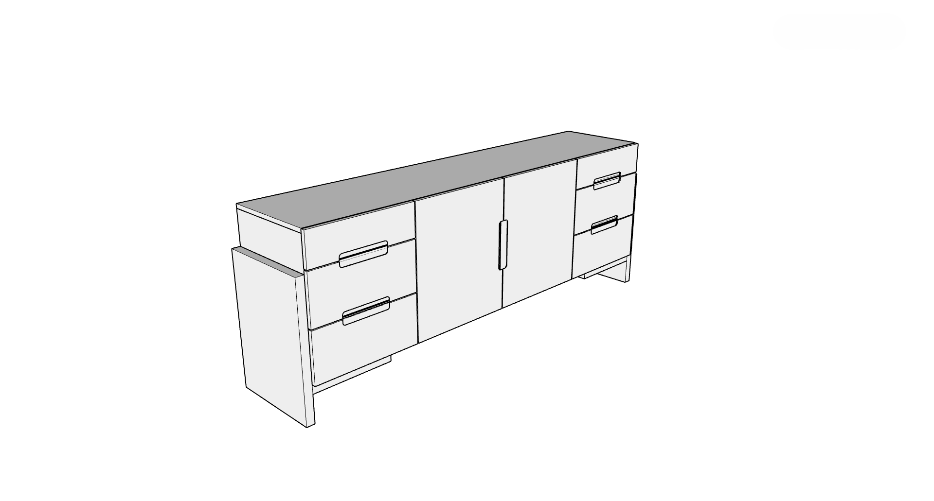 Country View Woodworking 160-84BUF Summa 84'' Buffet Country View Woodworking 160-84BUF Summa 84'' Buffet