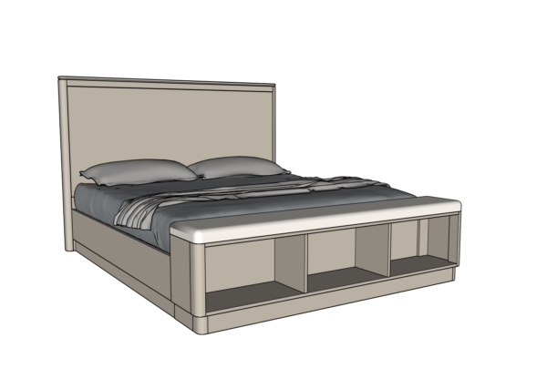 Country View Woodworking 170-332-338-084 Rochelle Ca. King Wood Panel Bed