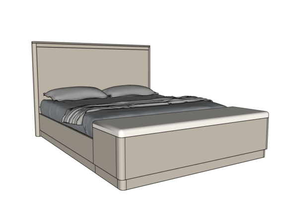 Country View Woodworking 170-332-438-084 Rochelle Ca. King Wood Panel Bed