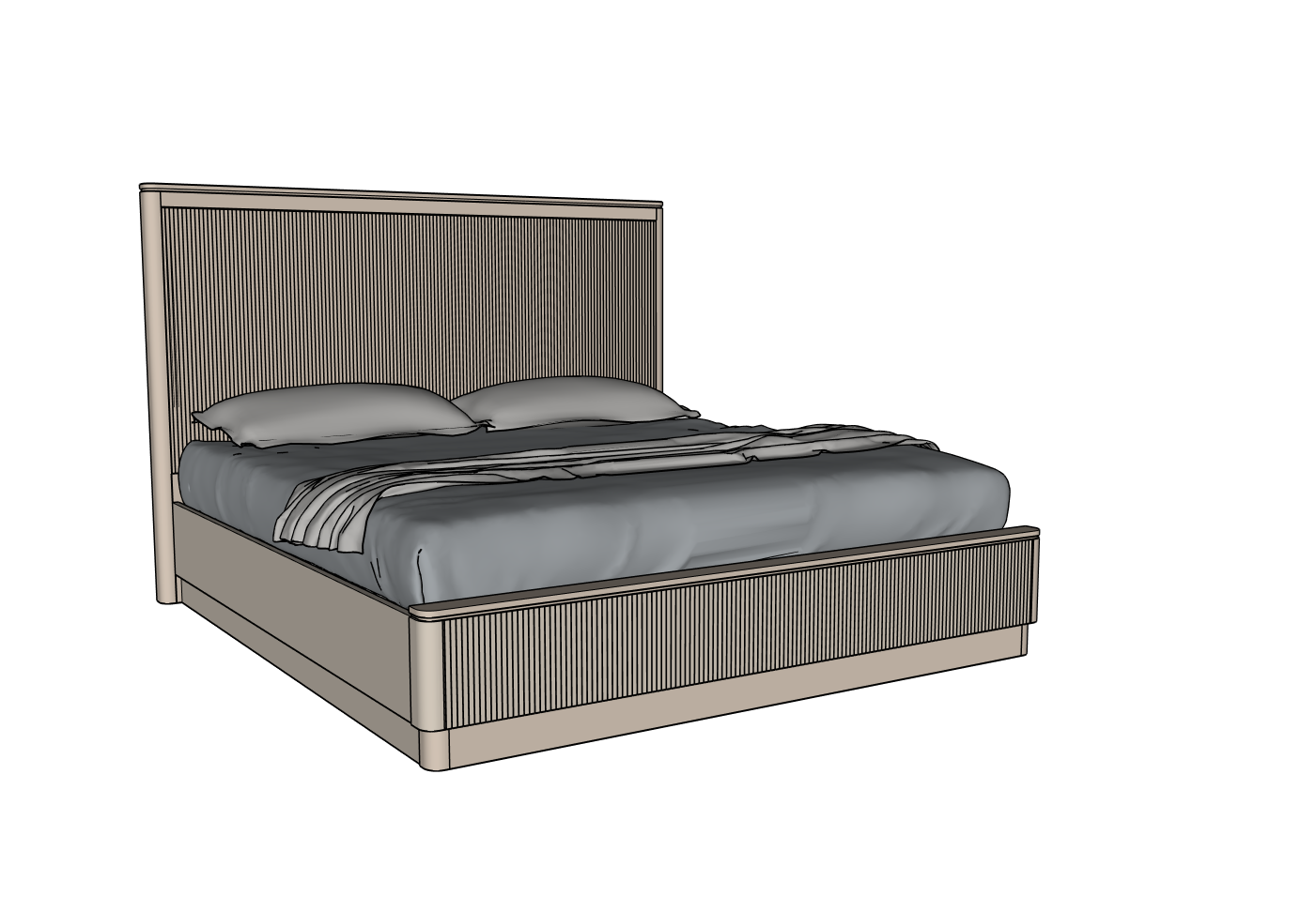 Country View Woodworking 170-532-238-084 Rochelle Ca. King Wood Panel Bed Country View Woodworking 170-532-238-084 Rochelle Ca. King Wood Panel Bed