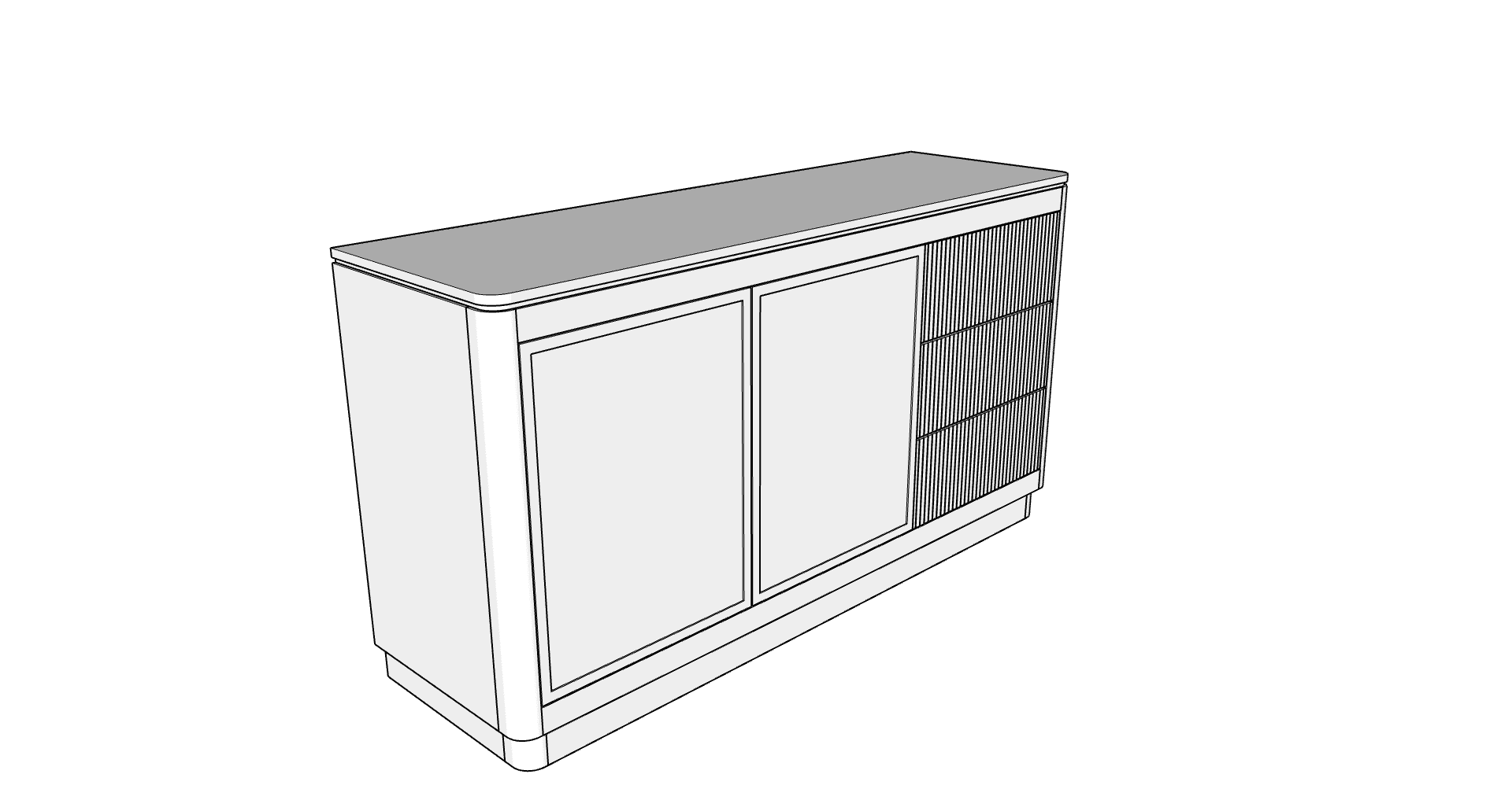 Country View Woodworking 170-60BUF-D2 Rochelle 60'' Buffet Country View Woodworking 170-60BUF-D2 Rochelle 60'' Buffet