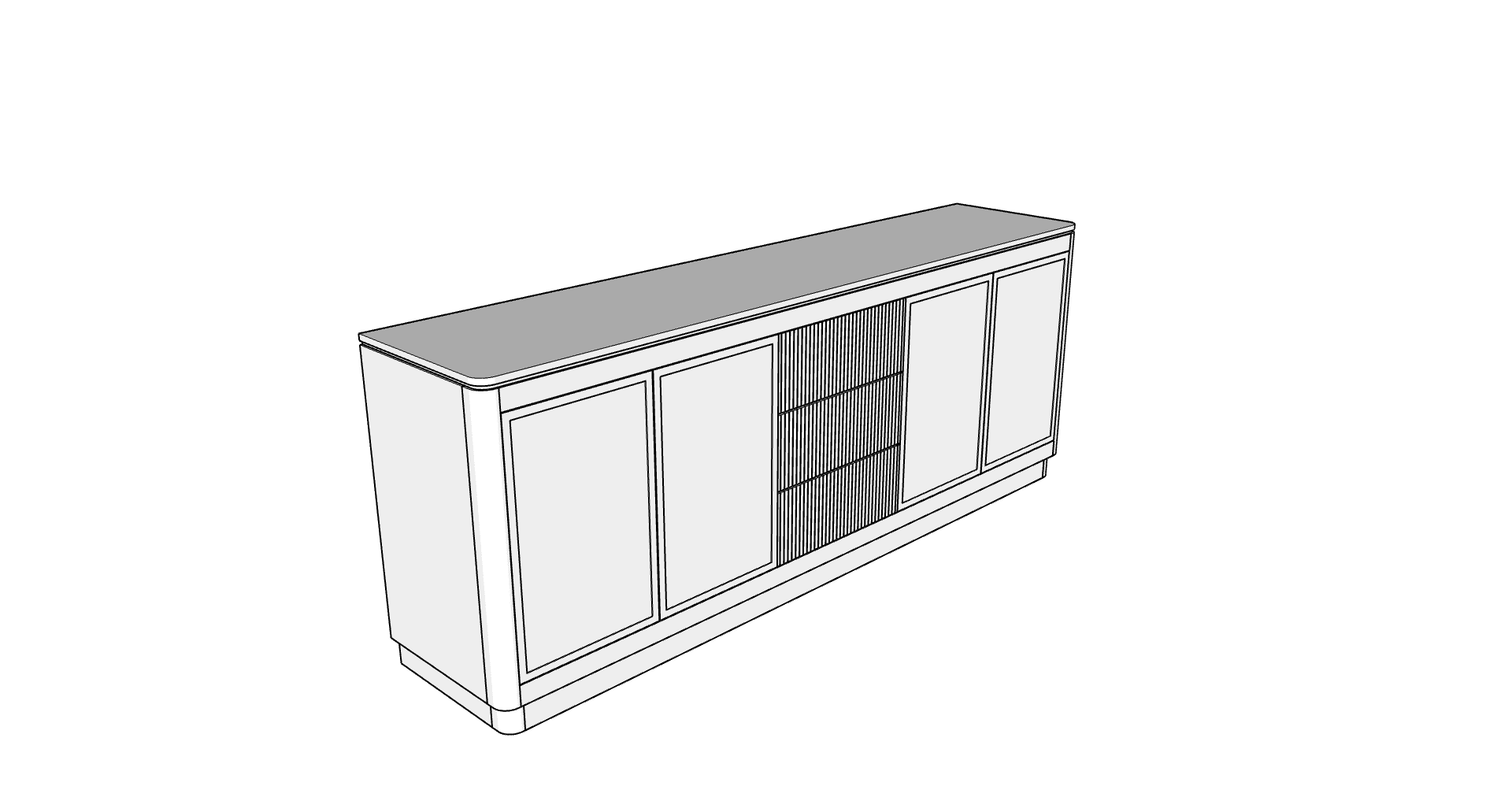 Country View Woodworking 170-84BUF-D2 Rochelle 84'' Buffet Country View Woodworking 170-84BUF-D2 Rochelle 84'' Buffet