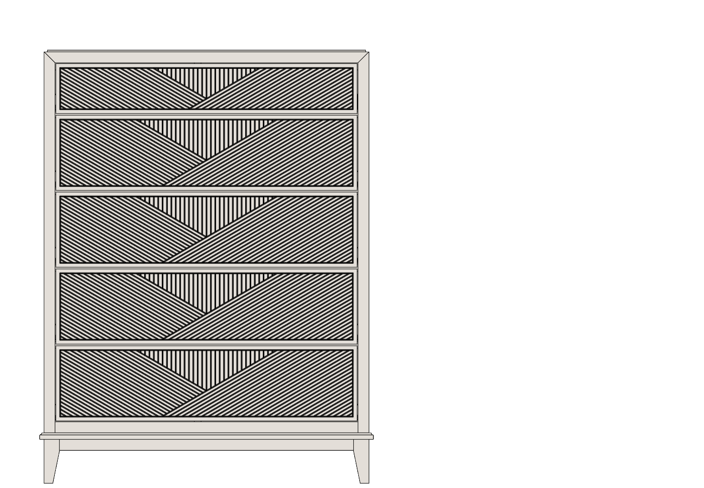 Country View Woodworking 190-CH537-D1-B1 Signature Collection 37'' 5 Drawer Chest ( D1 - B1 ) Country View Woodworking 190-CH537-D1-B1 Signature Collection 37'' 5 Drawer Chest ( D1 - B1 )