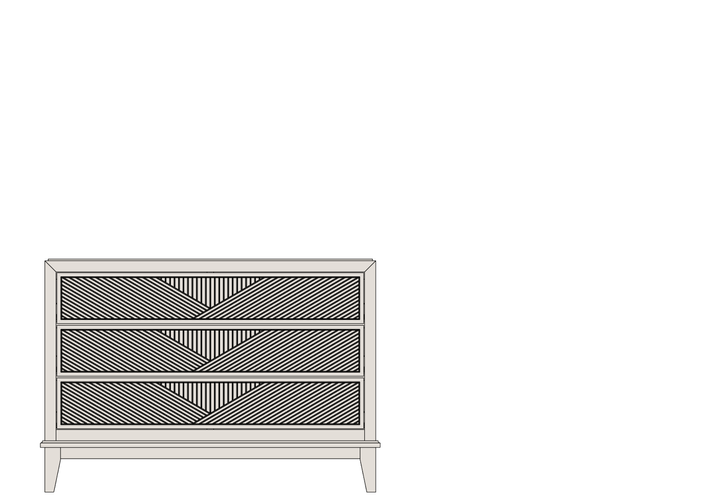 Country View Woodworking 190-NS2337-D1-B1 Signature Collection 37'' Three Drawer Nightstand ( D1 - B1 ) Country View Woodworking 190-NS2337-D1-B1 Signature Collection 37'' Three Drawer Nightstand ( D1 - B1 )