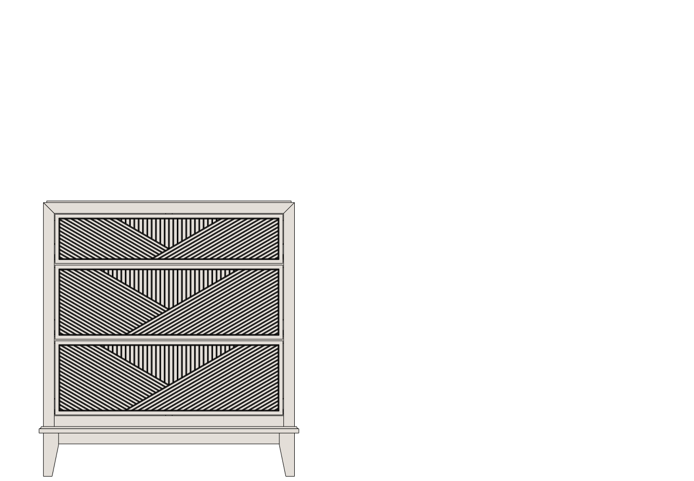 Country View Woodworking 190-NS329-D1-B1 Signature Collection 29'' Three Drawer Nightstand ( D1 - B1 ) Country View Woodworking 190-NS329-D1-B1 Signature Collection 29'' Three Drawer Nightstand ( D1 - B1 )