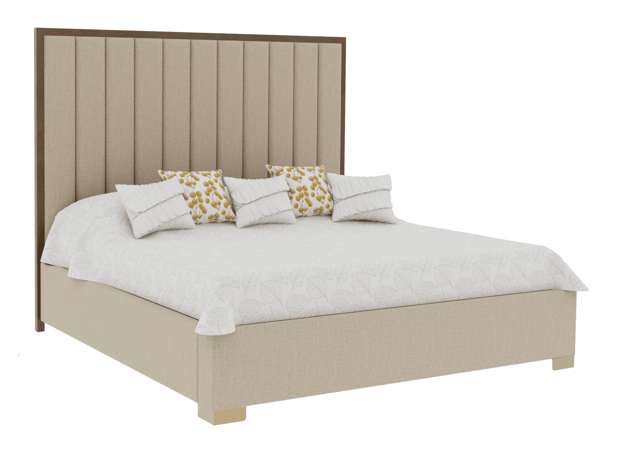 Country View Woodworking 150-121-226-180 Verrado 1B Queen Bed with Metal Feet on Footboard --- Bedrails ( 57'' High ) Country View Woodworking 150-121-226-180 Verrado 1B Queen Bed with Metal Feet on Footboard --- Bedrails ( 57'' High )