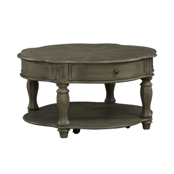 Liberty Furniture 244N-OT1011 Magnolia Manor Round Cocktail Table Liberty Furniture 244N-OT1011 Magnolia Manor Round Cocktail Table