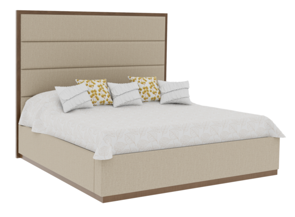 Country View Woodworking 150-233-138-084 Verrado 2A CA King Bed with plinth Footboard and Bedrails ( 57'' High )