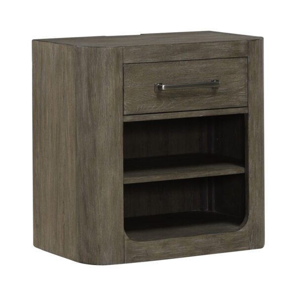 306-BR62 South Bend Open Nightstand w/ Charging Station
