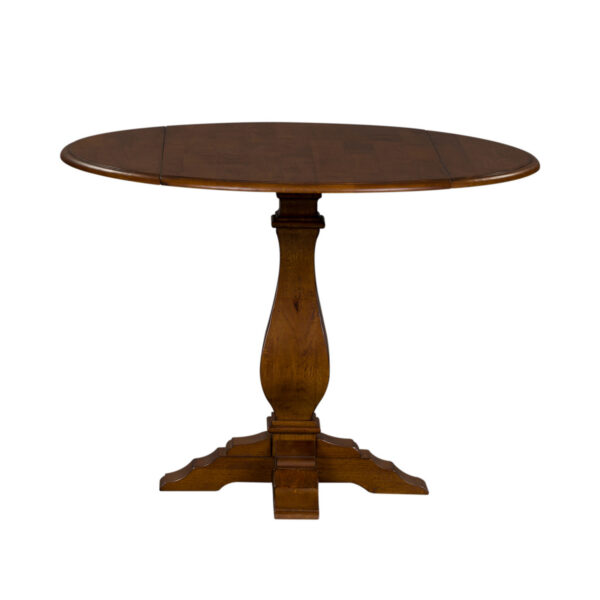 38-CD-ROS Creations Round Drop Leaf Table