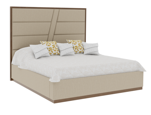 Country View Woodworking 150-333-138-084 Verrado 3A CA King Bed with plinth Footboard and Bedrails ( 57'' High )