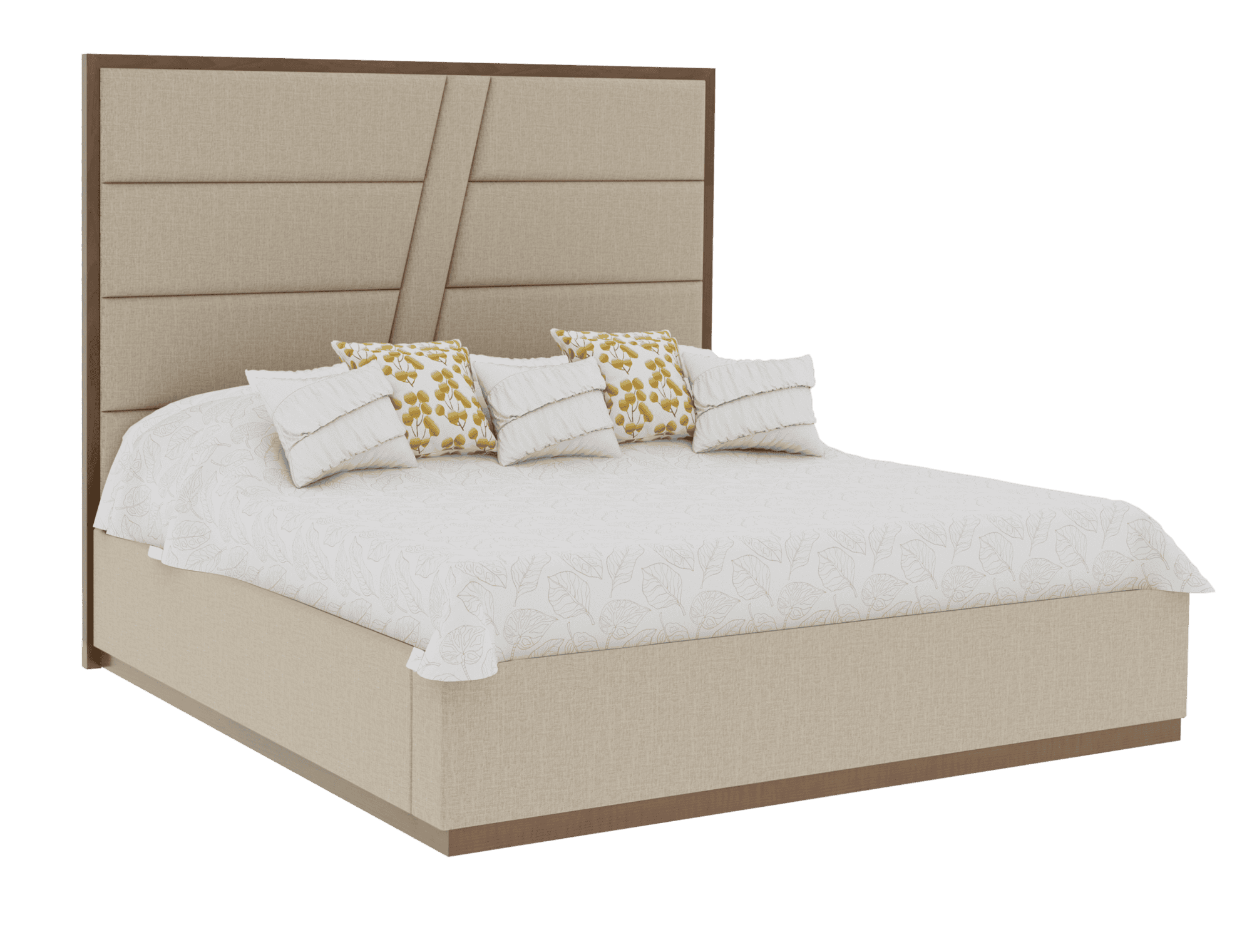 Country View Woodworking 150-333-138-084 Verrado 3A CA King Bed with plinth Footboard and Bedrails ( 57'' High ) Country View Woodworking 150-333-138-084 Verrado 3A CA King Bed with plinth Footboard and Bedrails ( 57'' High )