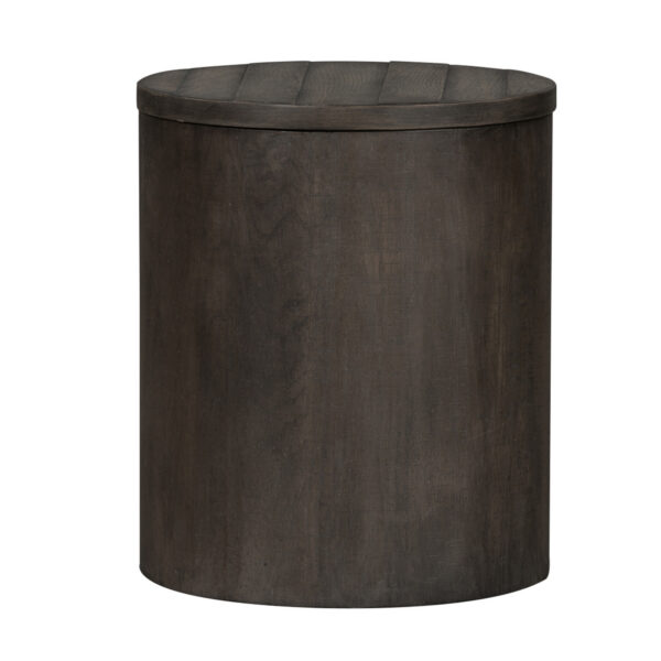 406-OT1021 Modern Farmhouse Drum End Table