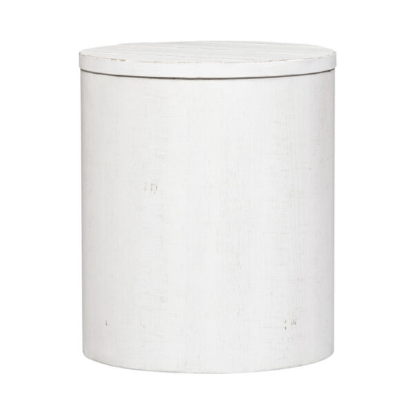 406W-OT1021 Modern Farmhouse Drum End Table