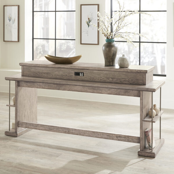 421-OT7837 City Scape Console Bar Table