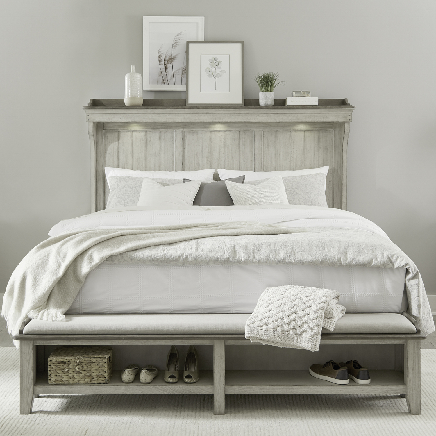 457-BR-CMS Ivy Hollow King California Mantle Storage Bed 457-BR-CMS Ivy Hollow King California Mantle Storage Bed
