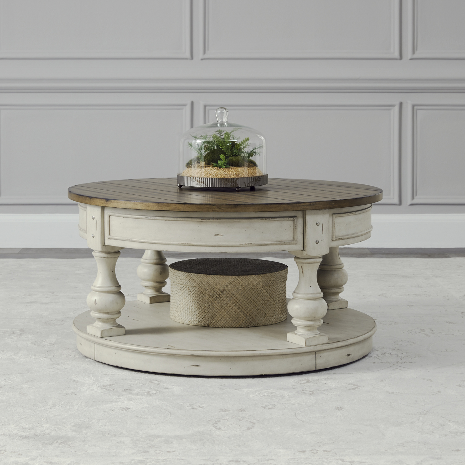 Liberty Furniture 498-OT1011 Morgan Creek Round Cocktail Table Liberty Furniture 498-OT1011 Morgan Creek Round Cocktail Table