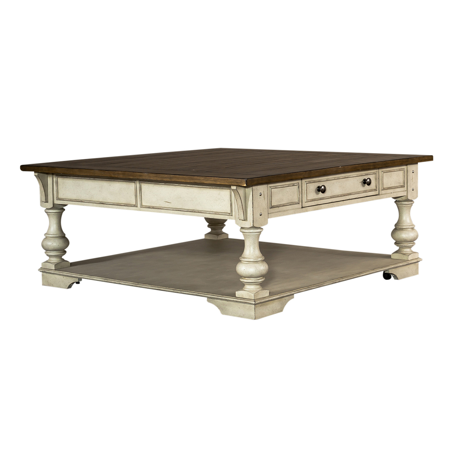 Liberty Furniture 498-OT1012 Morgan Creek Drawer Square Cocktail Table Liberty Furniture 498-OT1012 Morgan Creek Drawer Square Cocktail Table