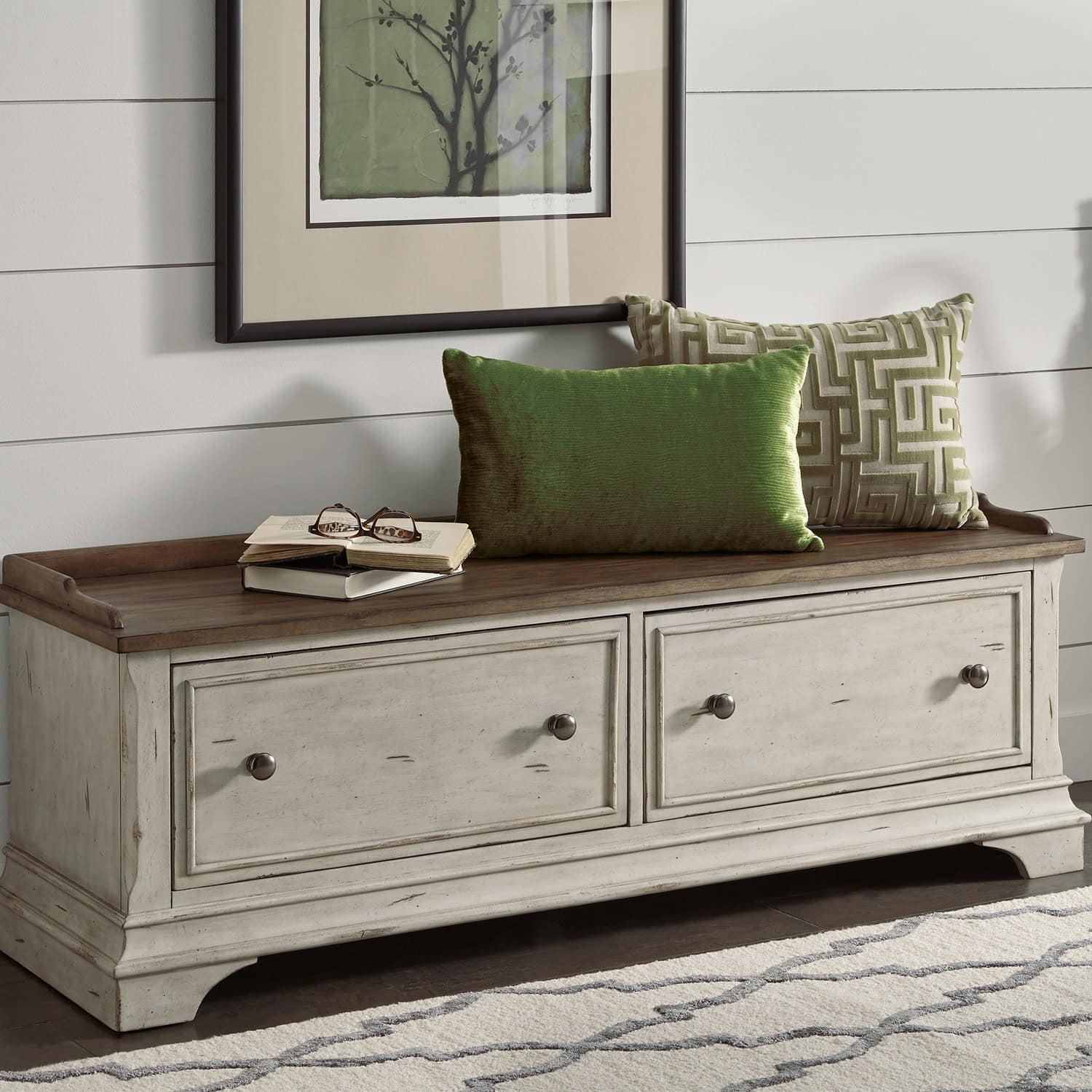 498-OT47 Morgan Creek Storage Hall Bench 498-OT47 Morgan Creek Storage Hall Bench