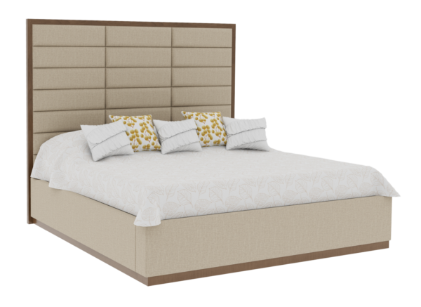 Country View Woodworking 150-433-138-084 Verrado 4A CA King Bed with plinth Footboard and Bedrails ( 63'' high )