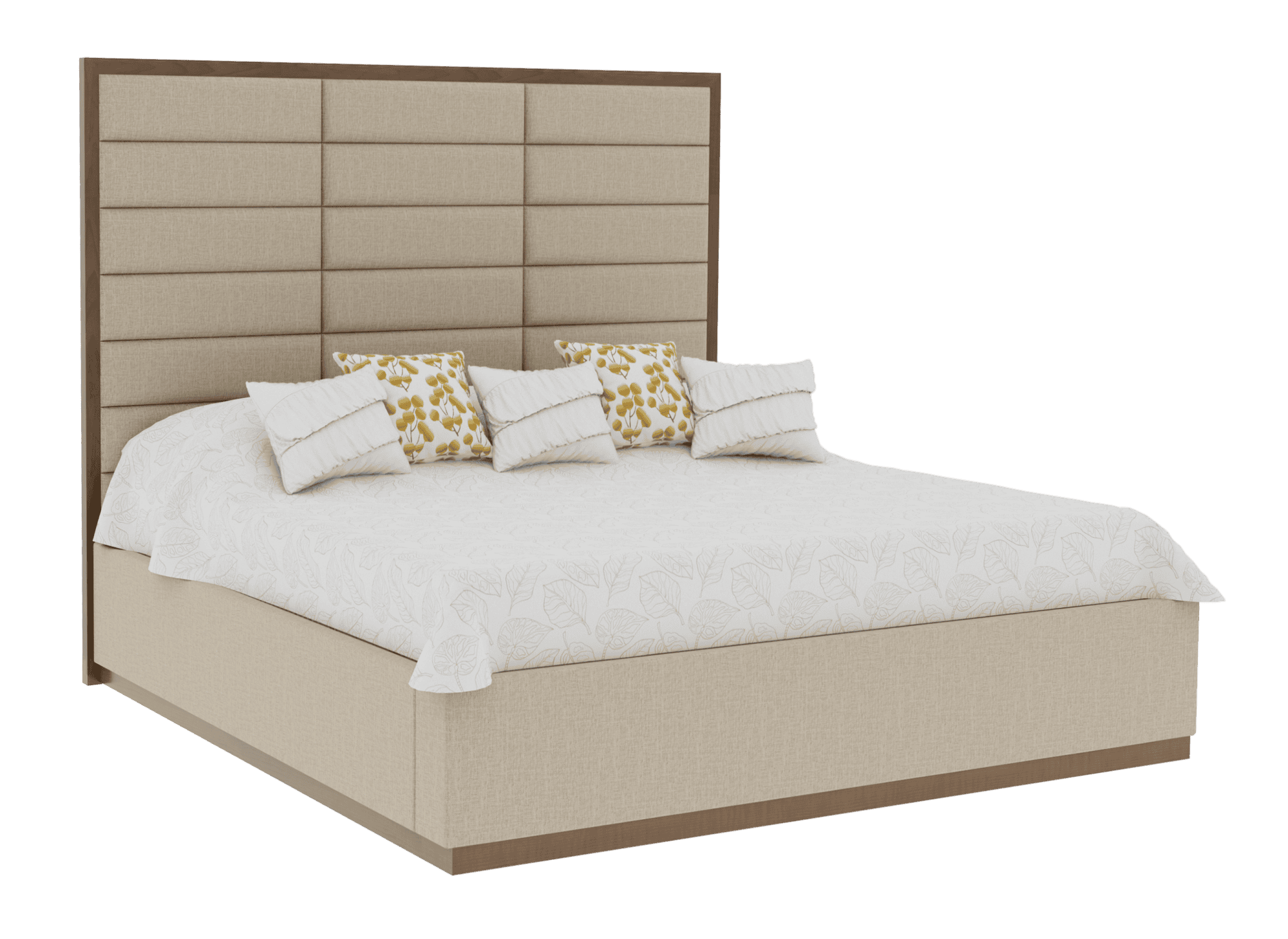 Country View Woodworking 150-433-138-084 Verrado 4A CA King Bed with plinth Footboard and Bedrails ( 63'' high ) Country View Woodworking 150-433-138-084 Verrado 4A CA King Bed with plinth Footboard and Bedrails ( 63'' high )