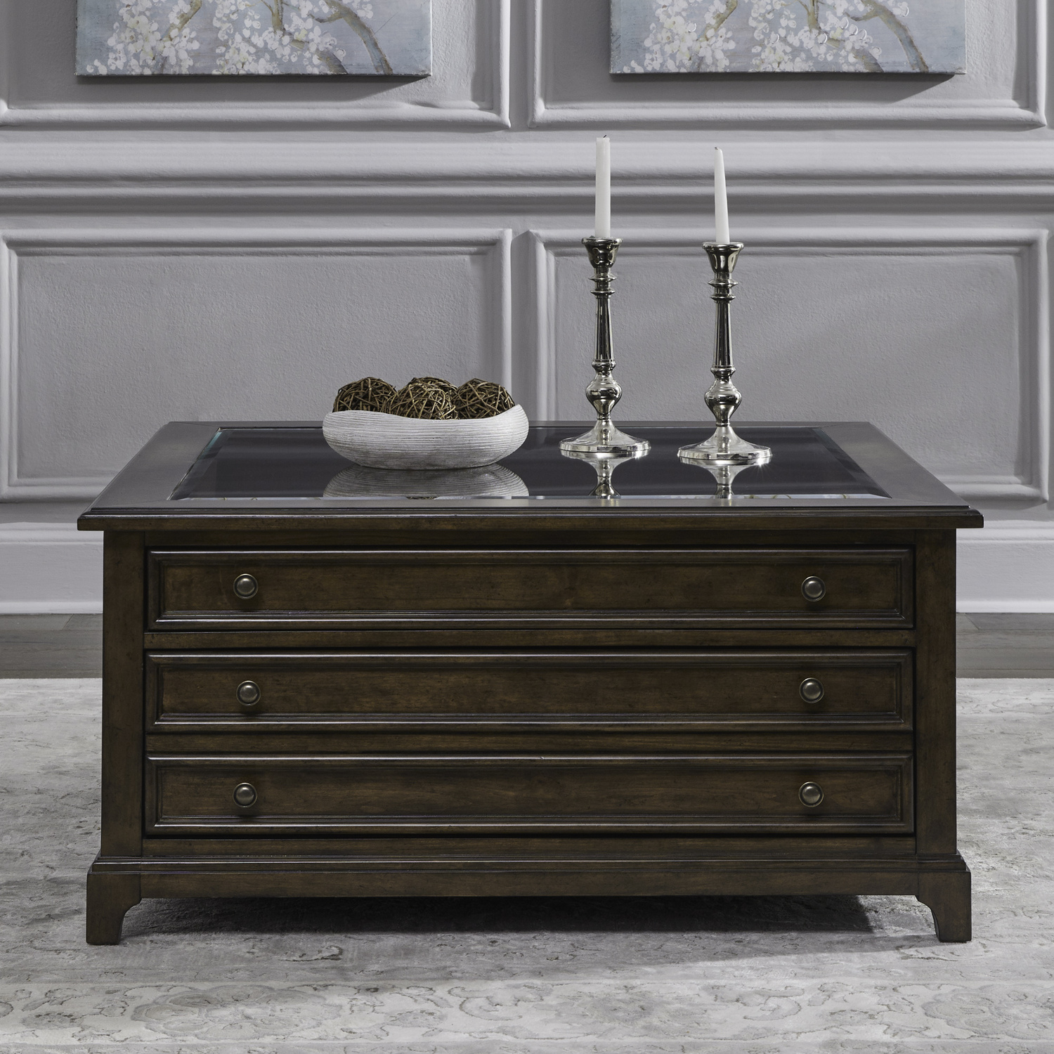 Liberty Furniture 512-OT1011 Arden Road Square Collector Cocktail Table Liberty Furniture 512-OT1011 Arden Road Square Collector Cocktail Table