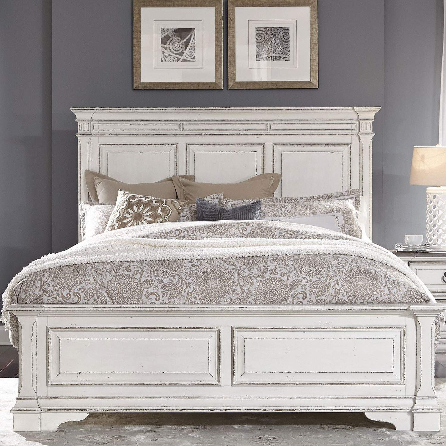 Liberty Furniture 520-BR-KPB Abbey Park King Panel Bed Liberty Furniture 520-BR-KPB Abbey Park King Panel Bed