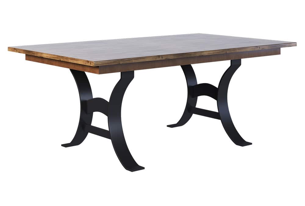 Country View Woodworking COE-4872SH Cordova 48 X 72 Solid Top ( T02 - E05 - MB04 )Hickory Top - Brown Maple Aprons & Metal Base Country View Woodworking COE-4872SH Cordova 48 X 72 Solid Top ( T02 - E05 - MB04 )Hickory Top - Brown Maple Aprons & Metal Base